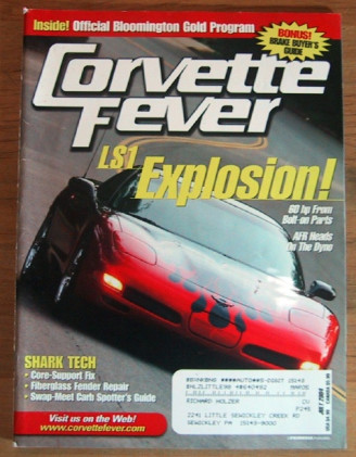 CORVETTE FEVER 2004 JULY - CALLAWAY SPEEDSTER, STYLIZED